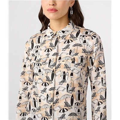SUMMER SCENE WHIMSY BLOUSE