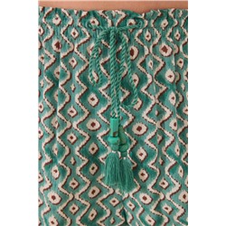 Pantalón corto viscosa estampado geométrico