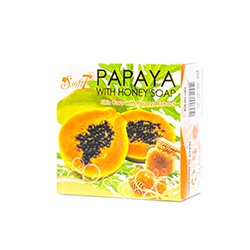 Мыло с папайей и медом от Soft7 120 гр / Soft7 papaya Soap 120g