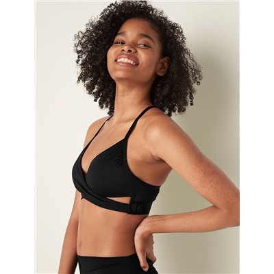 PINK GYM TO SWIM BODYWRAP TOP