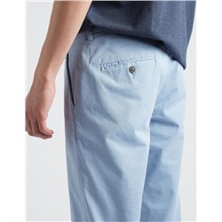 Slim Fit Twill Trousers, Men, Light Blue
