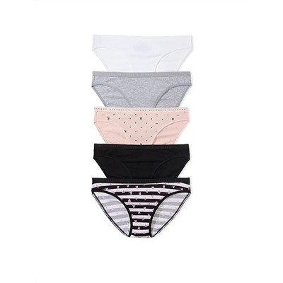 VICTORIA'S SECRET 5-Pack Stretch Cotton Bikini Panties