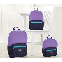 Astor Lavender Navy Aqua Backpacks