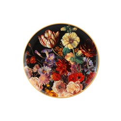 Пара чайная, 1 перс, 2 пр, 250 мл, фарфор F, черная, Тюльпан, Baroque flowers, 62365