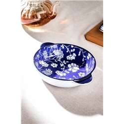 Rêve Bleu Rennes New Bone China Yuvarlak Kulplu Tabak
