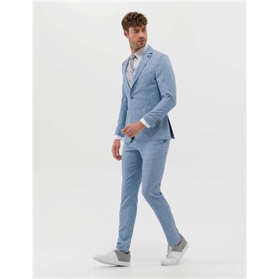 Açık Mavi Super Slim Fit Spor Takım Elbise