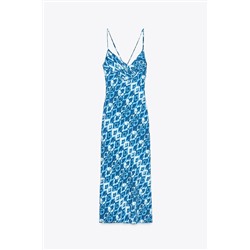 PRINTED CAMISOLE MIDI DRESS