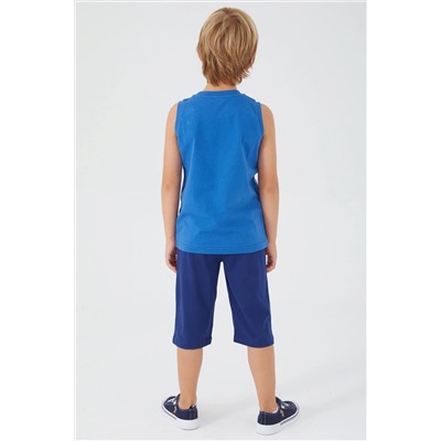 Erkek Çocuk Kobalt Mavi Pijama Takımı