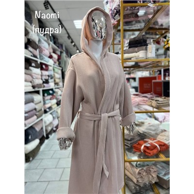Халаты вафельные с капюшоном