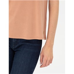 Kahverengi Regular Fit Basic Tişört