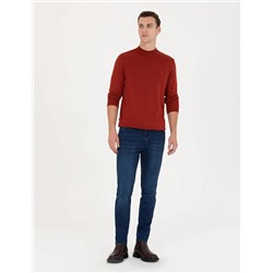 Lacivert Slim Fit Jean Pantolon