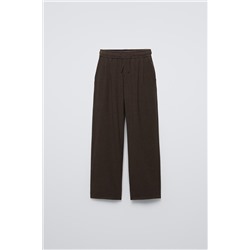 STRAIGHT CHECKED TROUSERS
