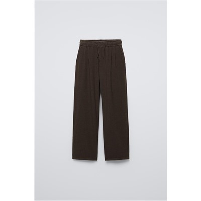 STRAIGHT CHECKED TROUSERS