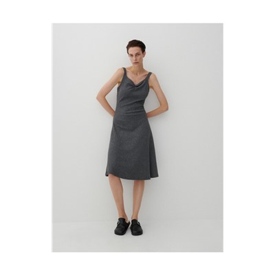 Kleid aus Rippstrickjersey