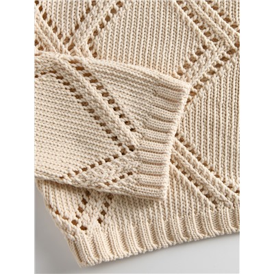 Pullover mit Lochmuster