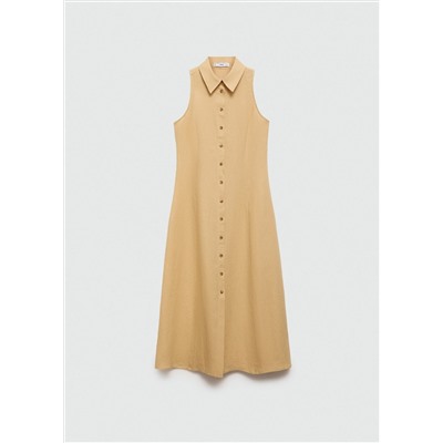 Vestido camisero lino