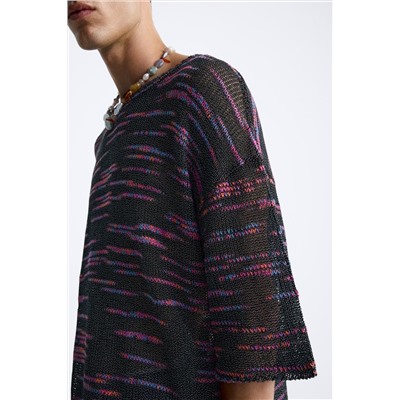 CAMISETA PUNTO TEXTURA BOUCLÉ