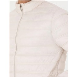 Bej Cropped Slim Mont