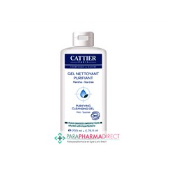 Cattier Gel Nettoyant Purifiant Peaux Jeunes à Imperfections Menthe Tea Tree BIO 200ml