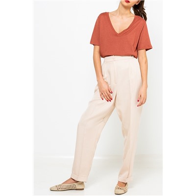 Pantalón carrot Beige claro