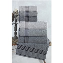 Binnur Home Alia 6'lı Banyo Havlu Seti I Banyo Takımı 153-90-1131