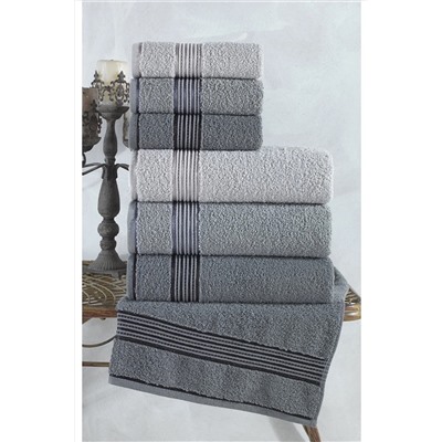 Binnur Home Alia 6'lı Banyo Havlu Seti I Banyo Takımı 153-90-1131