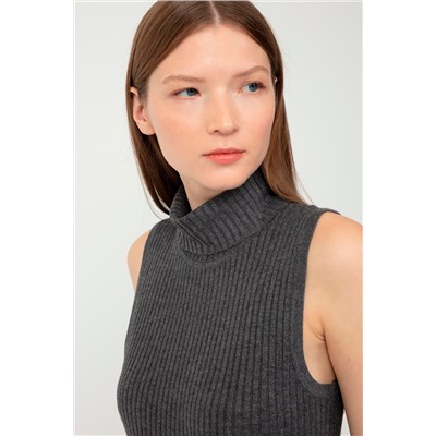 Top Gris oscuro jaspeado