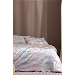 Faye King Size %100 Pamuk Ranforce Baskılı Nevresim Takımı - Bej