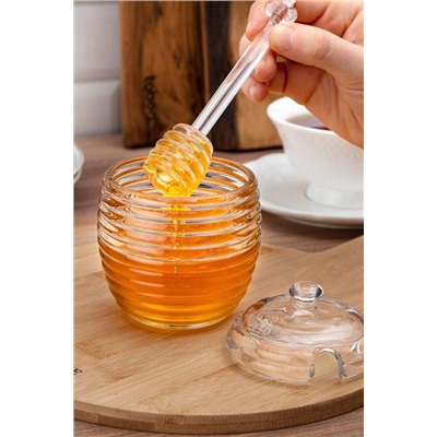 Lorenzo Kaşıklı Cam Bal Kavanozu - 240ML