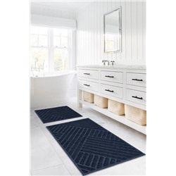 Koza Home Medea Lacivert 2li Pamuk Banyo Paspas Takımı 60x100 60x50 8595
