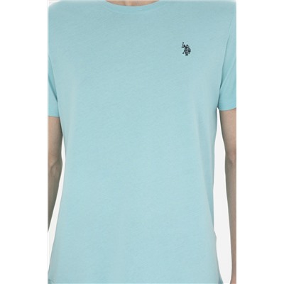Erkek Regular Fit Bisiklet Yaka Mint Basic Tişört
