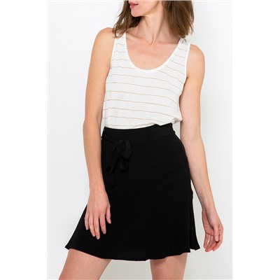 Camiseta de tirantes de lino Blanco roto