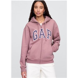 Relaxed Gap Logo Zip Hoodie