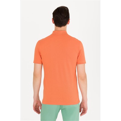 Erkek Kiremit Basic Polo Yaka Tişört