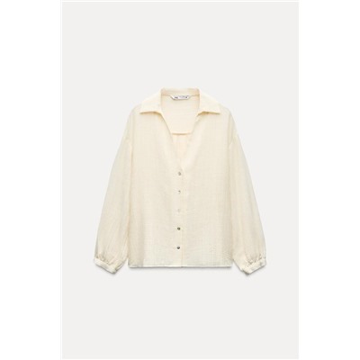 METALLIC THREAD RUSTIC SHIRT