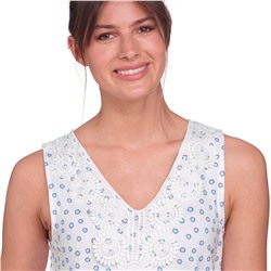 Damen Top mit Makramee-Spitze