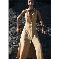 Vestido camisero lino