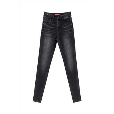 Vaquero skinny fit 7/8 Negro