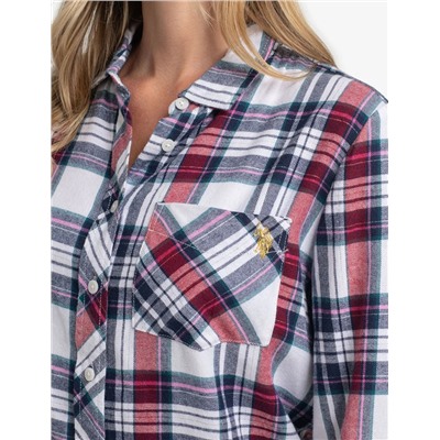 FLANNEL PLAID LONG SLEEVE SHIRT