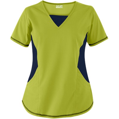 Butter-Soft Scrubs by UA™ New & Improved V-Neck Top with Stretch Panels