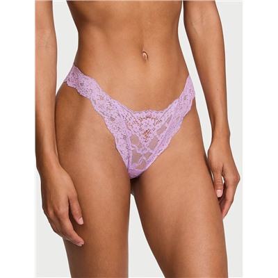 Lace-Trim Brazilian Panty