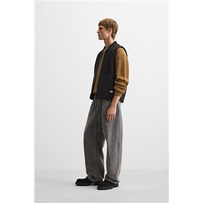 CHALECO DENIM COMBINADO