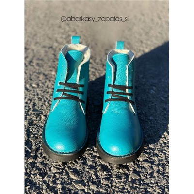 Ab.Zapatos 4619/2 turquesa+PELLE Mochibol acuarios