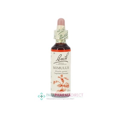 Fleurs de Bach Mimulus (mimule) Courage et assurance 20ml