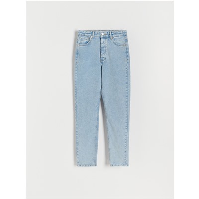 Jeans im Mom-Fit mit Elastanmischung