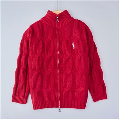 Вязаный кардиган на молнии с воротником-стойкой  RALPH LAURE*N ОРИГИНАЛ!