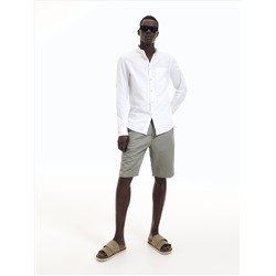 Chino-Shorts mit hohem Leinenanteil