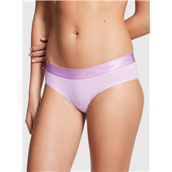 PINK LOGO MICRO HIPSTER PANTY