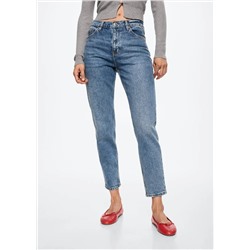 Jeans mom confort tiro alto -  Mujer | MANGO OUTLET España