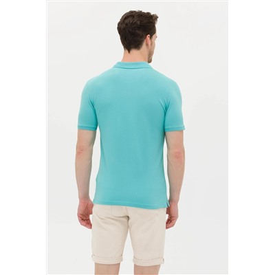 Erkek Mint Basic Polo Yaka Tişört